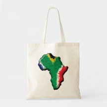 South Africa RSA African flag promotional Tote Bags