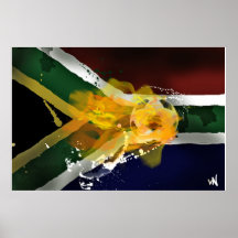 South Africa Soccer Poster