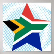 South+Africa Star Poster