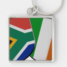 South African & Irish Flag Friendship Keychain