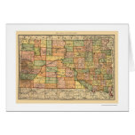 South Dakota Railroad Map 1892 Cards
