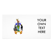 South_Georgia and the South Sandwich Islands Coat  Photo Greeting Card
