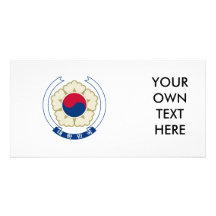 South Korea Coat of Arms Photo Card