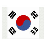 South Korea High quality Flag Postcard