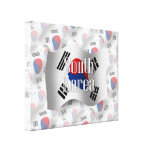 South Korea Waving Flag Canvas Prints