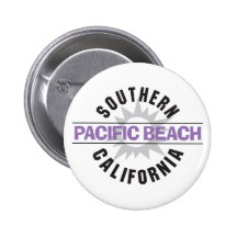 Southern California - Pacific Beach Pinback Buttons