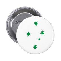 Southern Cross Green Pinback Buttons
