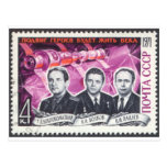 Soyuz 11 in Memoriam Postcards