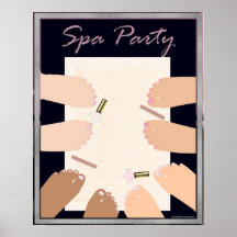 Spa Pedicure Party Poster