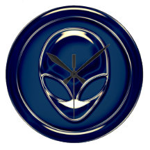 Space Alien Wall Clock