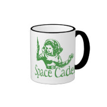 Space Cadet Green Coffee Mugs
