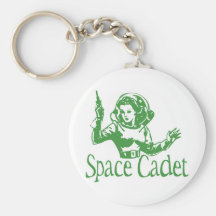 Space Cadet Green Keychain