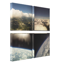 Space Quest Stretched Canvas Print