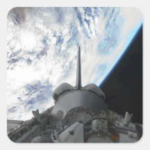 Space Shuttle Endeavour's payload bay 2 Square Stickers