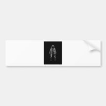 spaceman outer space bumper sticker