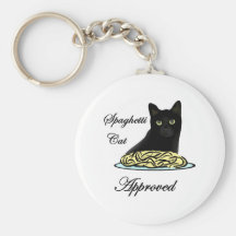 Spaghetti Cat Approved Key Chains