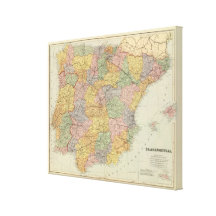 Spain and Portugal 2 Stretched Canvas Print