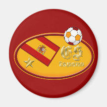 Spains New España fans 1 star Soccer logo Magnets