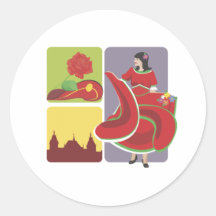 Spanish Flamenco Sticker
