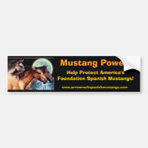SPANISH MUSTANG HORSES Bumper Stickers