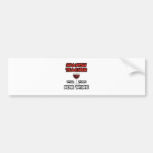 Spanish Teacher ... Will Work For Wine Bumper Sticker