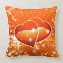 sparkle hearts valentine love pillows