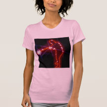 Sparkling outline of baseball batter tees