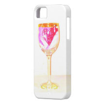 Sparkling Valentine Wine Glass Toast iPhone 5 Case