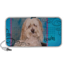 Sparky the Terrier Mix Portable Speaker speakers