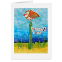 Sparrow Grass Card