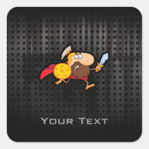 Spartan Gladiator; Rugged Square Sticker