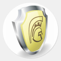 Spartan helmet shield security concept stickers