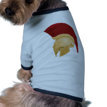Spartan or Trojan helmet Doggie T Shirt