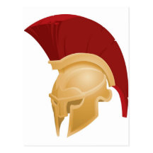 Spartan or Trojan helmet Postcards