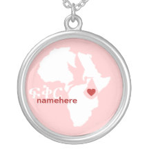 Special Delivery - Amharic Adoption - pink Custom Necklace