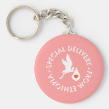 Special Delivery - Keychain - Pink