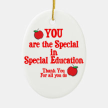 Special Education Appreciation Christmas Ornament