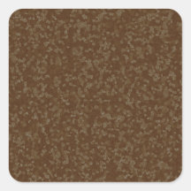 Speckled Brown Square Envelope Seals Stickers