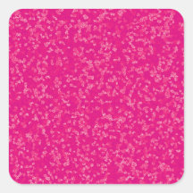 Speckled Hot Pink & White Round Envelope Seals Square Sticker