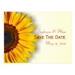 Spectacular Sunflower Save The Date Postcard