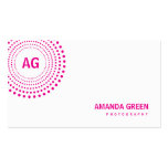 Spectrum Monogram Business Card (Fuchsia)