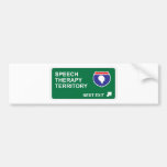Speech Therapy Next Exit Bumper Stickers