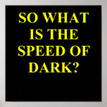 speed of dark. poster