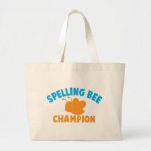 Spelling Bee Champion Canvas Bags