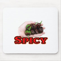 Spicy Chocolate habanero Hot Pepper Design Mouse Pad