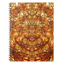 Spider Basket Weave : Attracts n retains energies Spiral Notebook