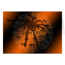Spider Party Invitation Card