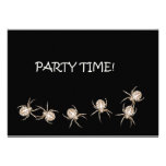 Spider Party Time. Invitation invitations