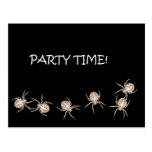 Spider Party Time Postcard postcards