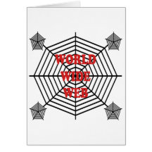 Spider Web - World Wide Web Greeting Card